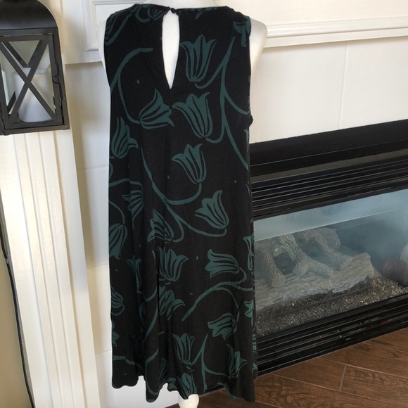 🌺Loft green & black knit dress🌺 - Picture 6 of 6